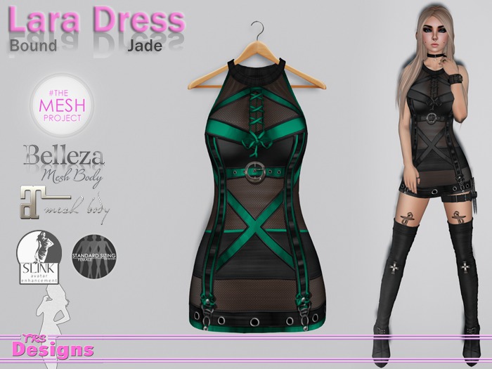 Lara Dress Bound Jade
