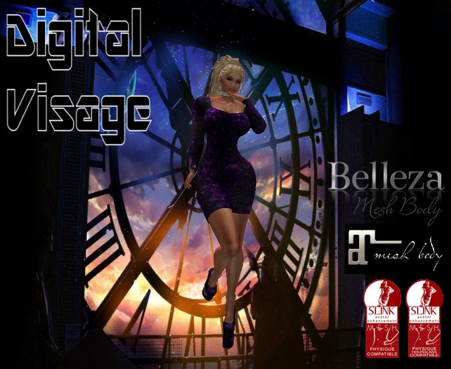 {DV} Forever Sexy Dress w-Heels - Gothic Violet