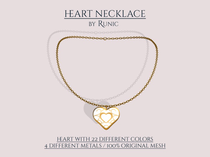 .: Runic :. Heart Necklace Fatpack