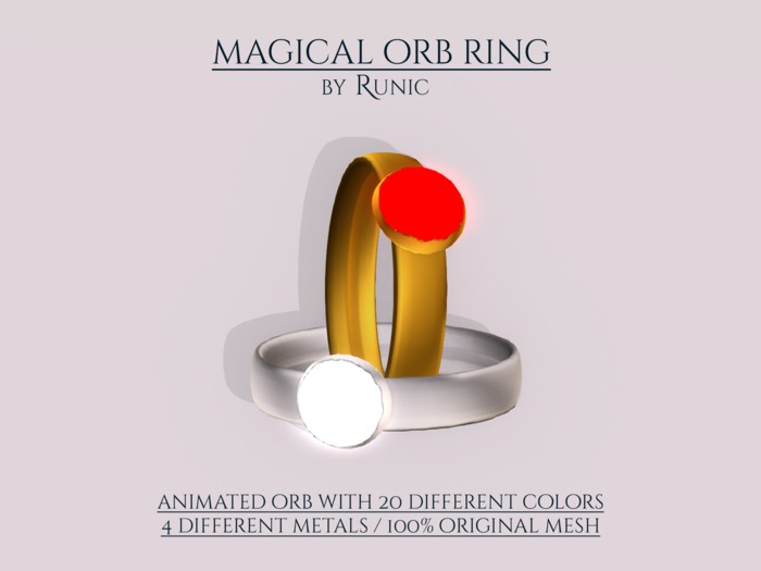 .: Runic :. Magical Orb Ring