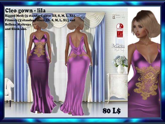 LS Cleo lila  Dress