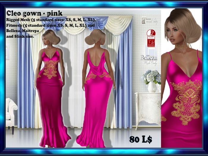 LS Cleo pink  Dress