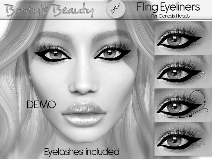 *Booty's Beauty* Genesis Eyeliner ~ Fling Demo