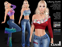 Gaall* Liberty Outfit for Maitreya clothes, Slink P, H, Belleza V, I, F - 18 Text