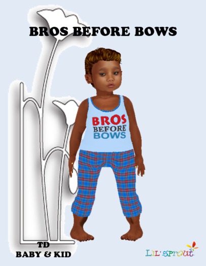 BROS BEFORE BOWS PAJAMAS 