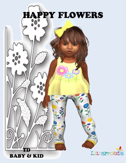 HAPPY FLOWERS PAJAMAS BOXED