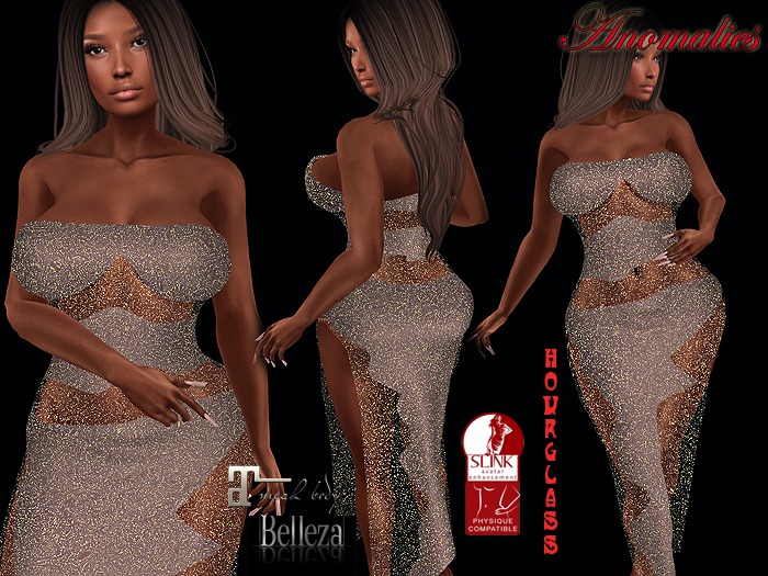 Dress beige glow