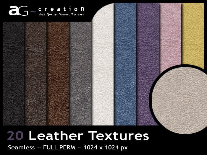 FULL PERM - 20 Textures leather