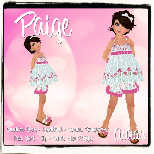 *Aura's* Paige Shorts Outfit (mint)