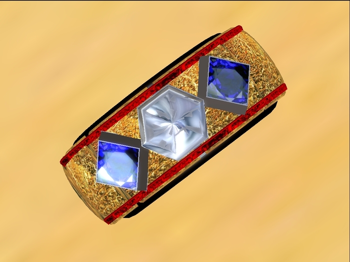 Royal Diamond Men's Ring BOX