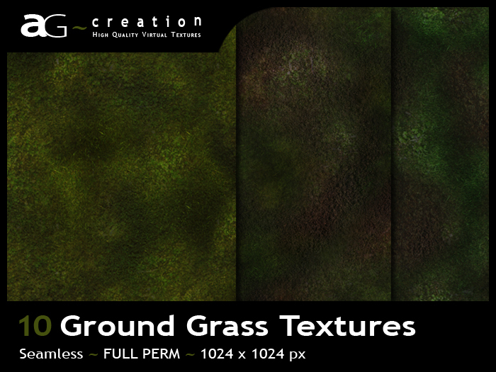 FULL PERM - 10 Ground Grass Textures