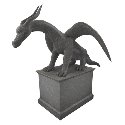 Mesh Dragon Statue