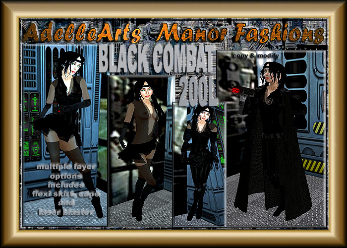 AdelleArts Black Combat Outfit