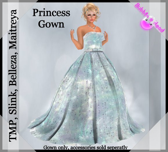 !!Bubblehead!! Princess Gown Green