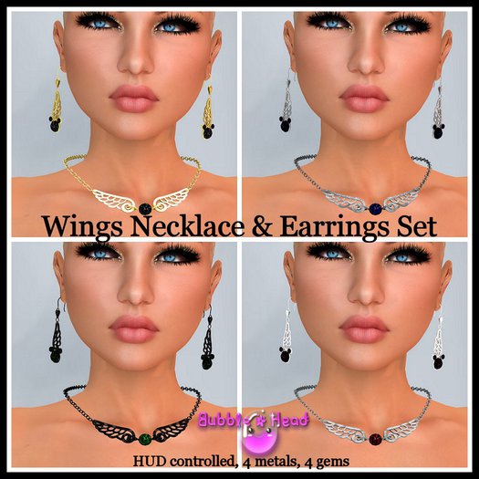 !!Bubblehead!! Wings Jewelry set
