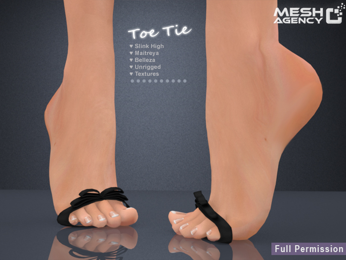 ::MA::Toe Ribbon - FULL PERM - Maitreya Belleza Slink