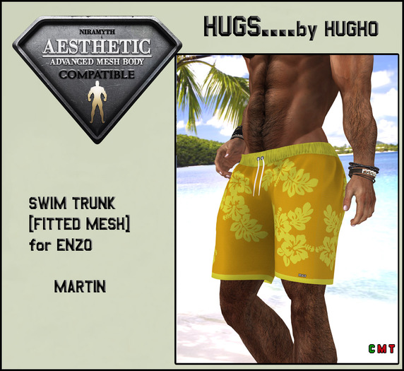HUGS AESTHETIC SWIM TRUNK MARTIN