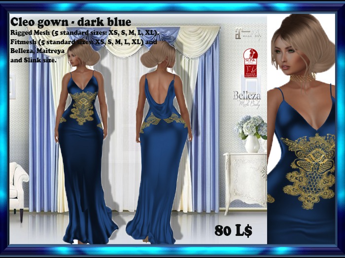 LS Cleo  Dark Blue Dress