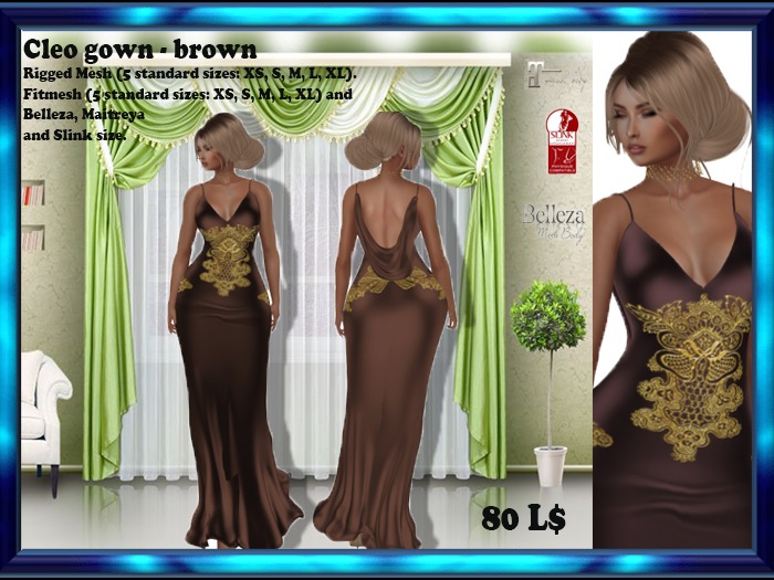 LS Cleo Brown Dress