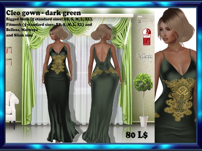 LS Cleo Dark Green Dress
