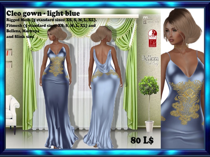 LS Cleo Light Blue Dress