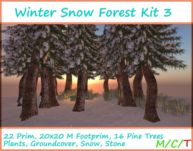 Winter Snow Forest Kit 3