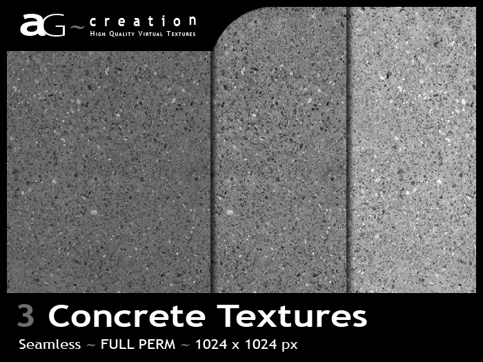 FULL PERM - 3 Textures Concrete 01
