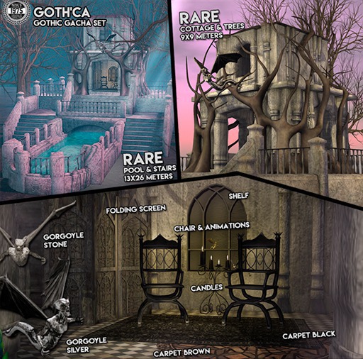 [Since1975]Goth'ca Fullset *2Rare -Castle&Pool +SOI*