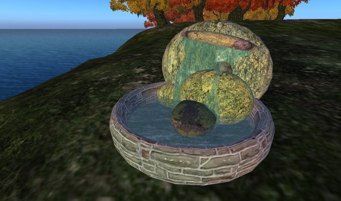 stone fountain
