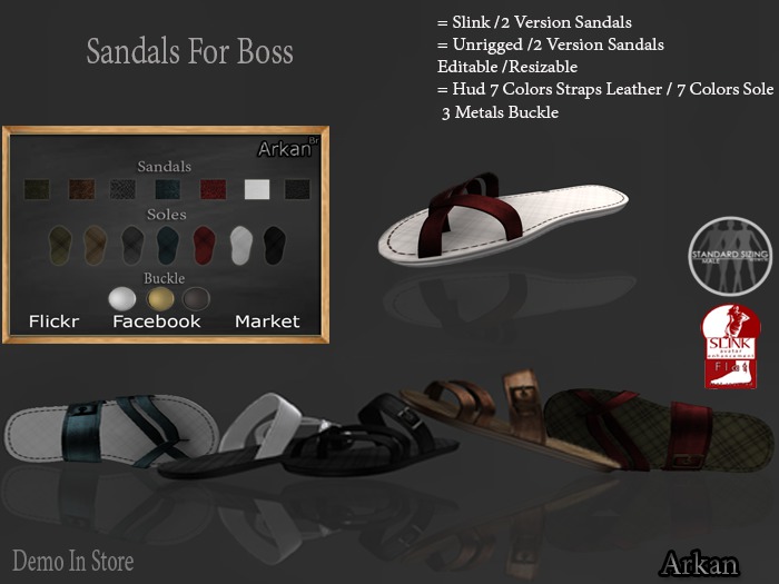 .::Arkan::. Sandals For Boss Leather