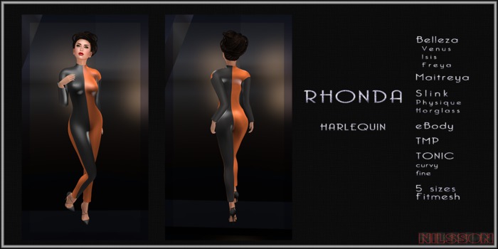 NIL - Rhonda harlequin orange - vendor