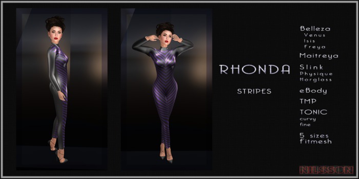 NIL - Rhonda stripes purple - vendor