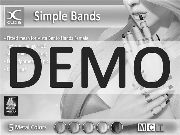 [..::CuCa Designs::..] Simple Bands Bento - DEMO -