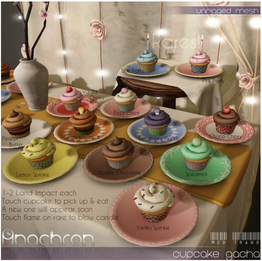 Anachron - Cupcake Plate Gacha - Pink Party RARE