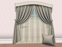 LUX 2 Drape Lace Curtain - Oliv Silk