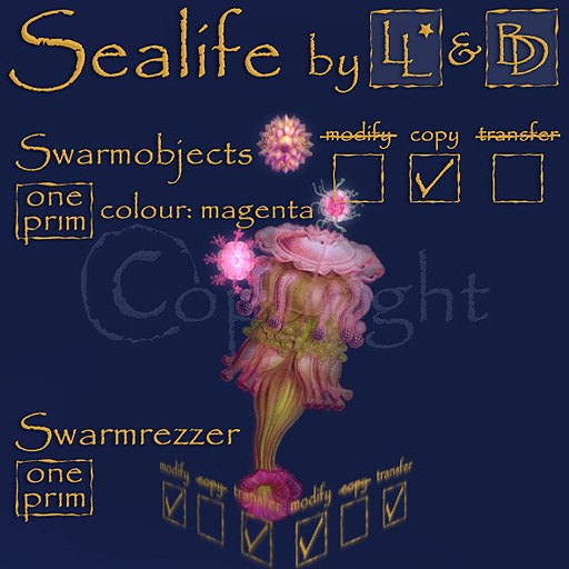 Swarm Generator - Polyp 7 - pink green purple S1_4 