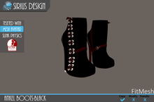 Sirius Design Ankle Boots SLINK Black Boxed