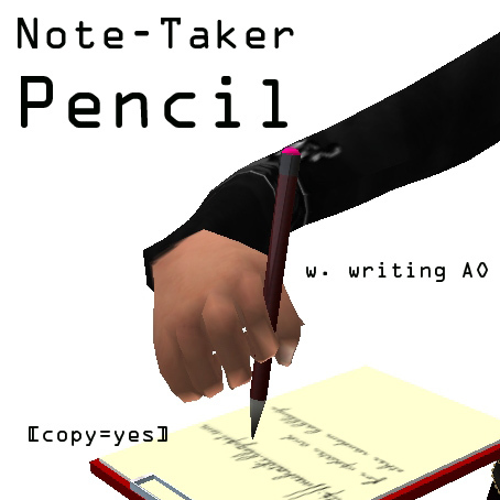 Note-Taker Pencil - red (boxed)