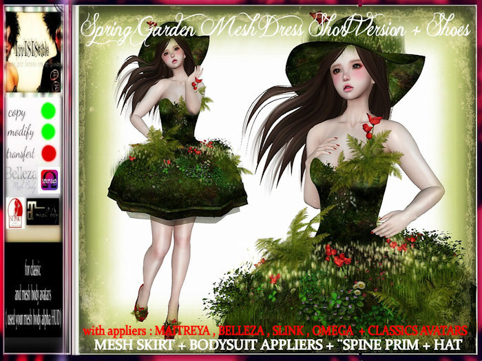 irrISIStible : SPRING GARDEN MESH OUTFIT  SHORT VERSION + SHOES