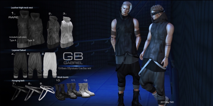 8.::GB::Hanging belt / Gray