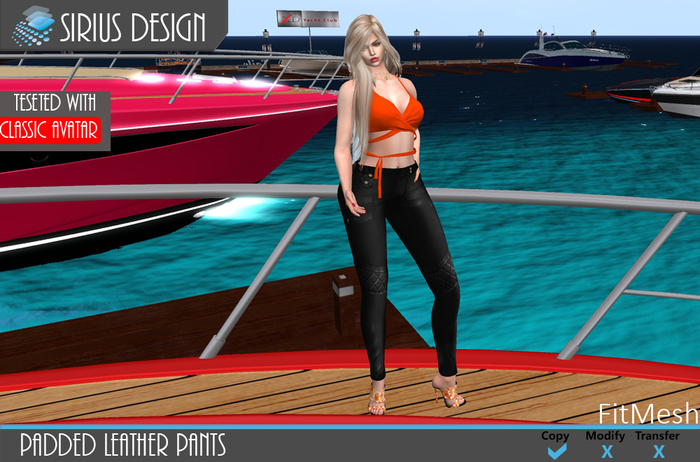 Sirius Design Padded Leather Pants FitMesh Boxed