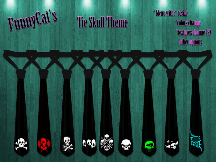 Box Tie Skull (necktie-flexy-menu-sculpted)