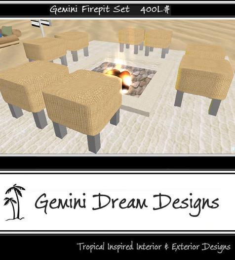 *GDD* Gemini Firepit Set