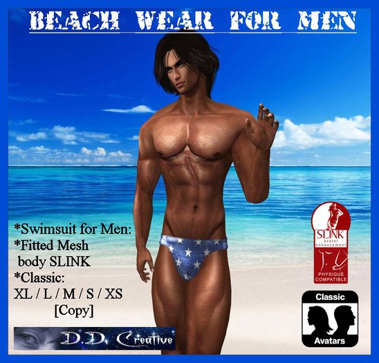 BEACH Wear for Men's -SLINK / CLASSIC