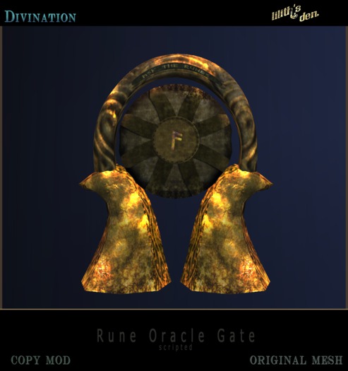Lilith's Den  - Working Divination Rune Oracle Gate 