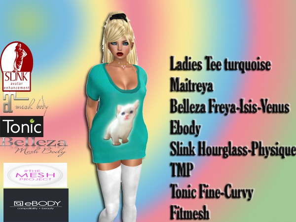 Ladies Tee turquoise