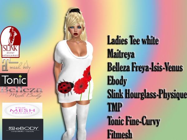 Ladies Tee white