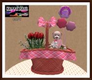 Mother's Day - Red Basket with Chocolates