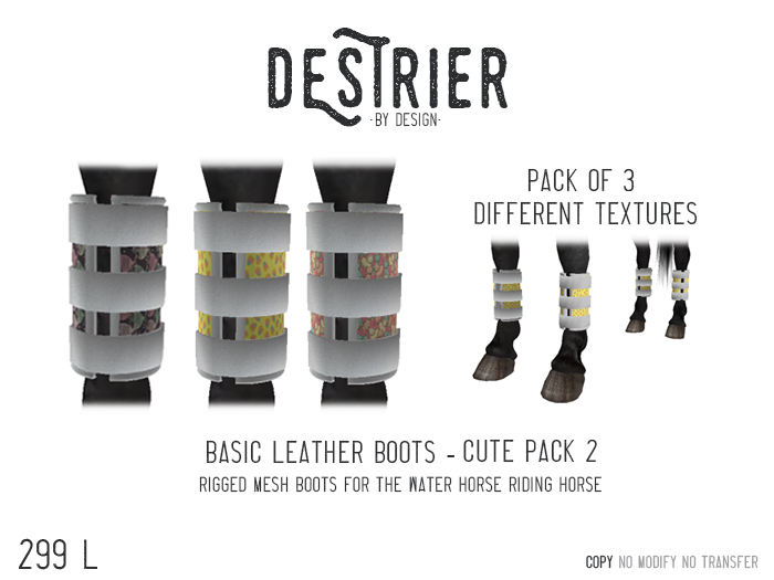 Destrier by Design - WHRH - Basic Boots - Cute Pack 2
