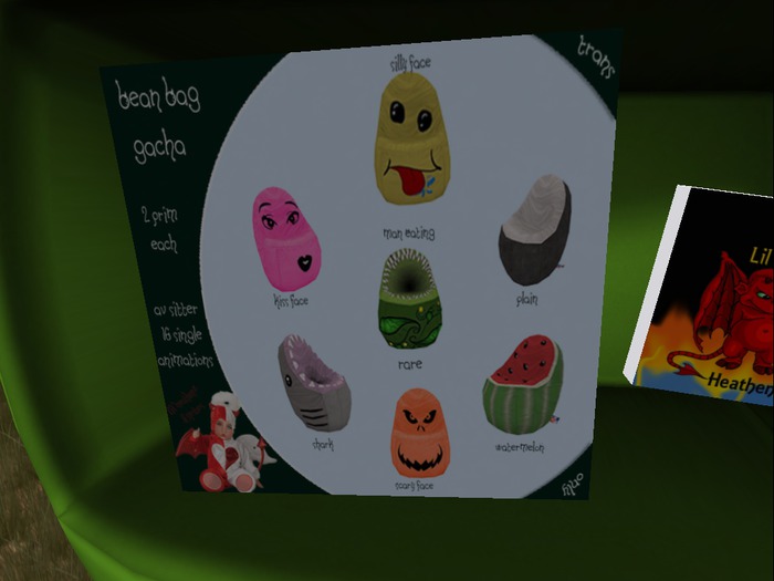 ~LH&S~Bean Bag Chair Man Eating RARE